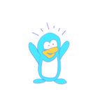 みずいろのぺんぎん（個別スタンプ：3）