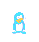 みずいろのぺんぎん（個別スタンプ：4）