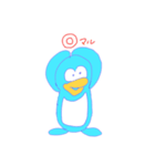 みずいろのぺんぎん（個別スタンプ：5）