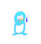 みずいろのぺんぎん（個別スタンプ：8）