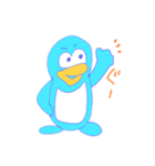みずいろのぺんぎん（個別スタンプ：11）