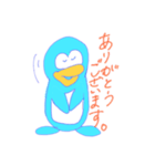 みずいろのぺんぎん（個別スタンプ：16）