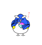 ルリビタキちゃん 夏（個別スタンプ：7）
