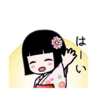 毎日使える座敷わらしちゃん（個別スタンプ：4）