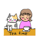 猫との生活。ほんわか。日常スタンプ（個別スタンプ：24）