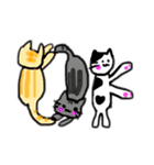 猫との生活。ほんわか。日常スタンプ（個別スタンプ：35）