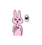 吹き出しで喋るうさぎ（個別スタンプ：21）