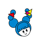 図形と髪型とスタンプ（個別スタンプ：1）