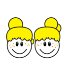 図形と髪型とスタンプ（個別スタンプ：6）
