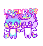 Unicorn Cats Sophia＆Lily LOVELY DAYS（個別スタンプ：1）