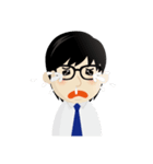 真面目男子のビジネス専用スタンプ（個別スタンプ：37）