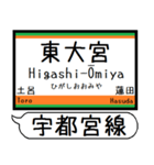 宇都宮線 駅名 シンプル＆気軽＆いつでも（個別スタンプ：9）