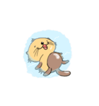 水辺のなかま ラッコくん（個別スタンプ：16）