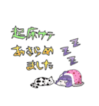 白パーカー君と黒パーカーちゃん（個別スタンプ：15）