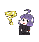 白パーカー君と黒パーカーちゃん（個別スタンプ：18）
