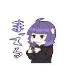 白パーカー君と黒パーカーちゃん（個別スタンプ：19）