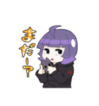 白パーカー君と黒パーカーちゃん（個別スタンプ：20）
