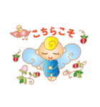 可愛い癒しの天使の丁寧挨拶スタンプ（個別スタンプ：23）