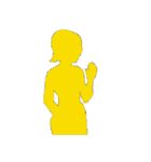 働く女性シリーズ： イエロー JW（個別スタンプ：3）