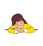 働く女性シリーズ： イエロー JW（個別スタンプ：15）