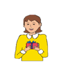 働く女性シリーズ： イエロー JW（個別スタンプ：17）