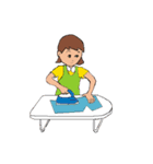働く女性シリーズ： イエロー JW（個別スタンプ：30）