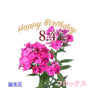 8月誕生日の友達に誕生花でHappy Birthday（個別スタンプ：4）