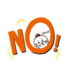 文字でかおもしろスタンプ（個別スタンプ：8）