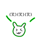あたりさわりのない敬語うさぎ①（カラー）（個別スタンプ：28）