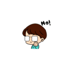 眼鏡彼氏との日常（個別スタンプ：19）