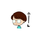 眼鏡彼氏との日常（個別スタンプ：21）