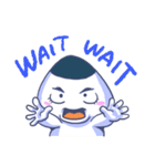 おにぎりさんの叫び（個別スタンプ：3）