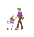 働く女性シリーズ:シルバー バイオレットJW（個別スタンプ：27）