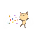 ちょっぴりレトロな色調 ネコロン（個別スタンプ：17）