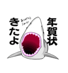 映画好きのためのサメスタンプ 年末年始（個別スタンプ：35）