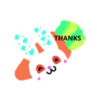 手描き動物のあいさつ（個別スタンプ：4）