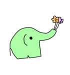 ほぼ一筆書きぞうさん（個別スタンプ：35）