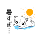 白猫親子2 子猫の日常【夏ver】（個別スタンプ：25）