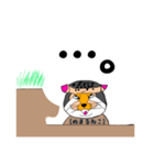 マヌルネコならぬ！ヌマル(埋まる)ネコ！！（個別スタンプ：10）