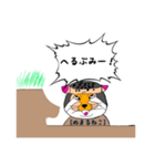 マヌルネコならぬ！ヌマル(埋まる)ネコ！！（個別スタンプ：14）