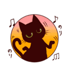黒猫スタンプちゃん2（個別スタンプ：16）