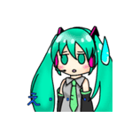 鏡音リン 初音ミク ルユアのラインスタンプ（個別スタンプ：8）