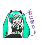 鏡音リン 初音ミク ルユアのラインスタンプ（個別スタンプ：15）