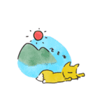 キツネ ねむねむ（個別スタンプ：34）