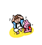 うさぎとおともだちスタンプ（個別スタンプ：36）