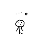 無表情の棒人間君（個別スタンプ：5）