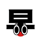 漢字の顔文字スタンプ（個別スタンプ：16）
