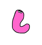 プラナリア文字（個別スタンプ：3）