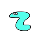 プラナリア文字（個別スタンプ：4）