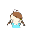 ハリネズミとおんなのこ（個別スタンプ：16）